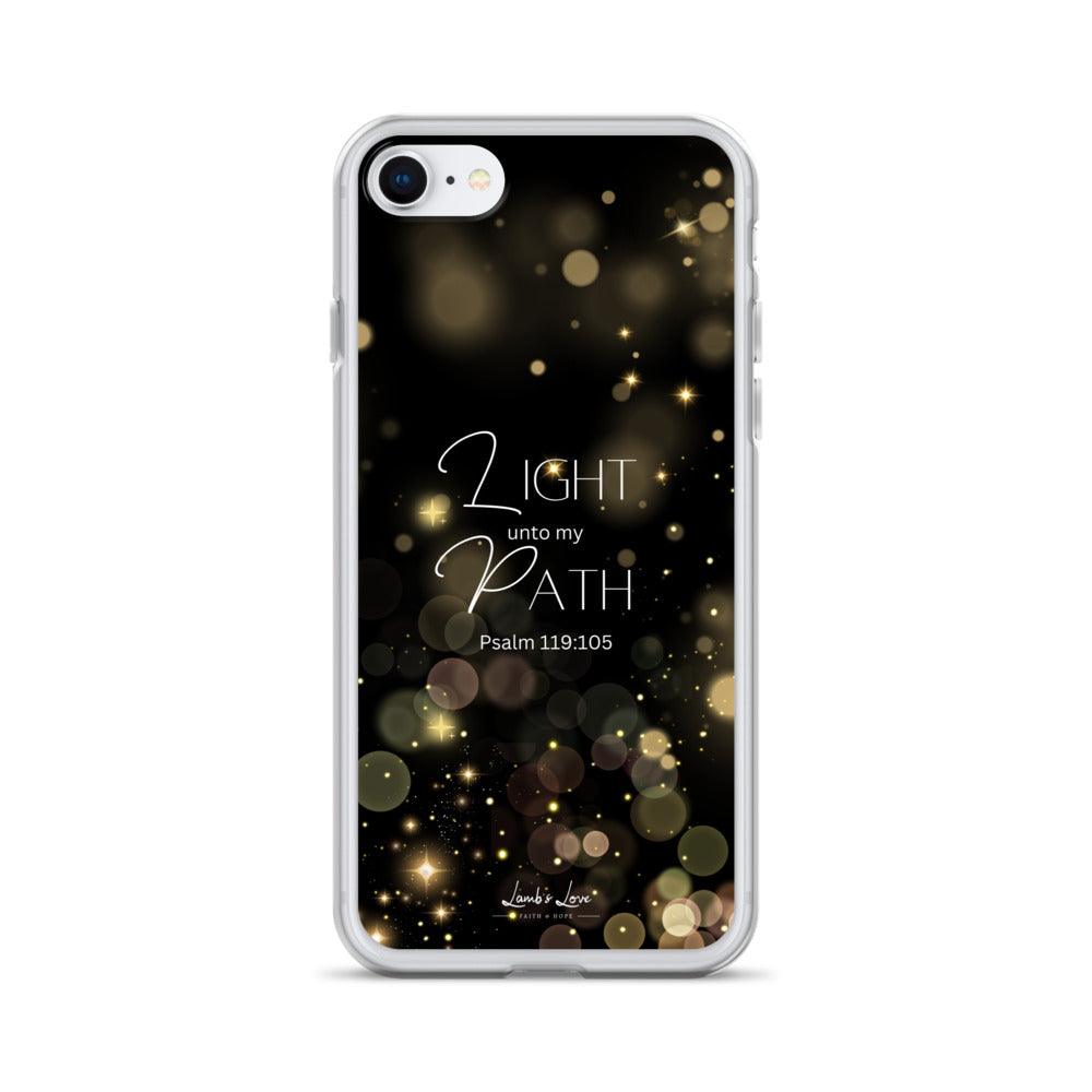 Light unto Path, Clear-edge Case for iPhone - Lamb’s Love