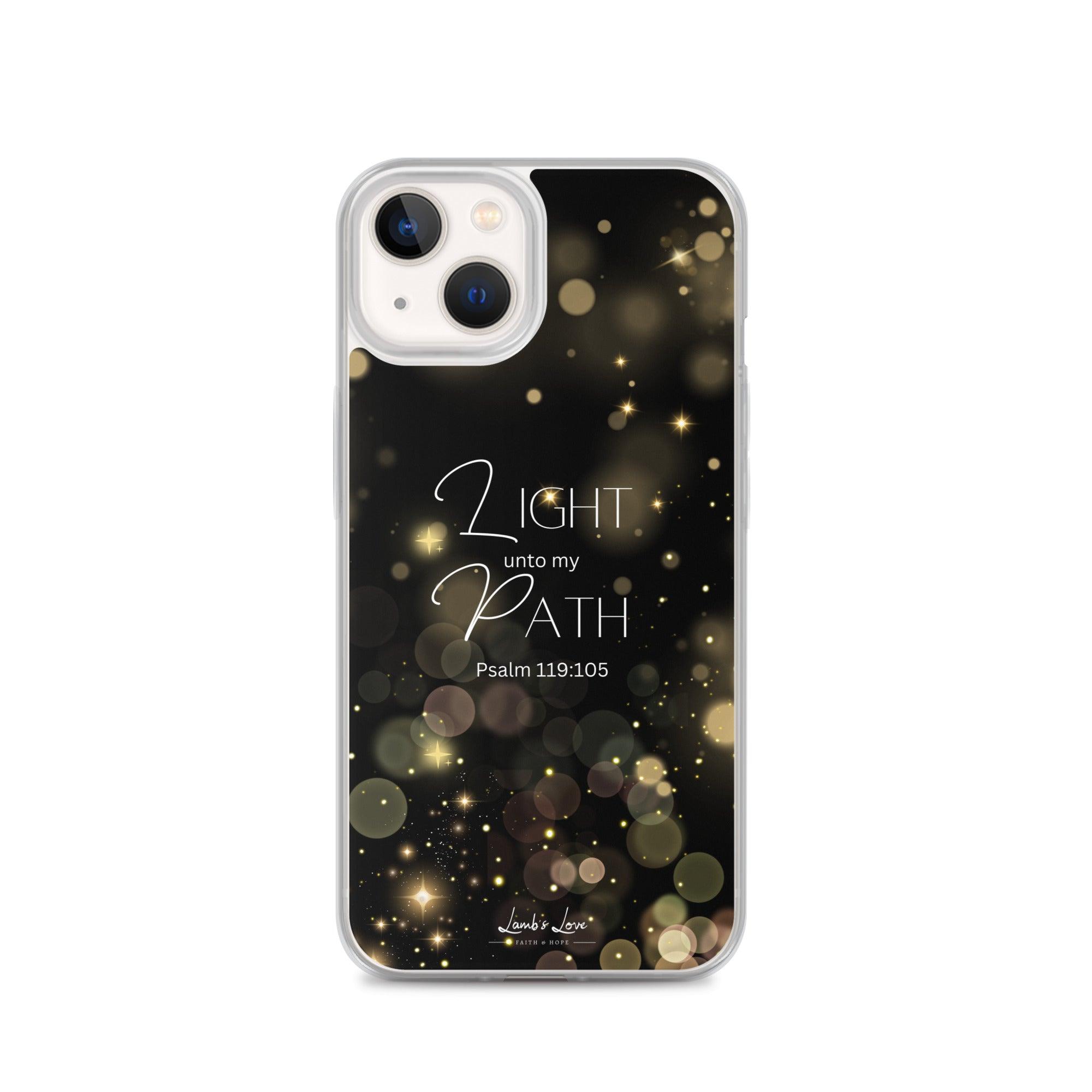 Light unto Path, Clear-edge Case for iPhone - Lamb’s Love