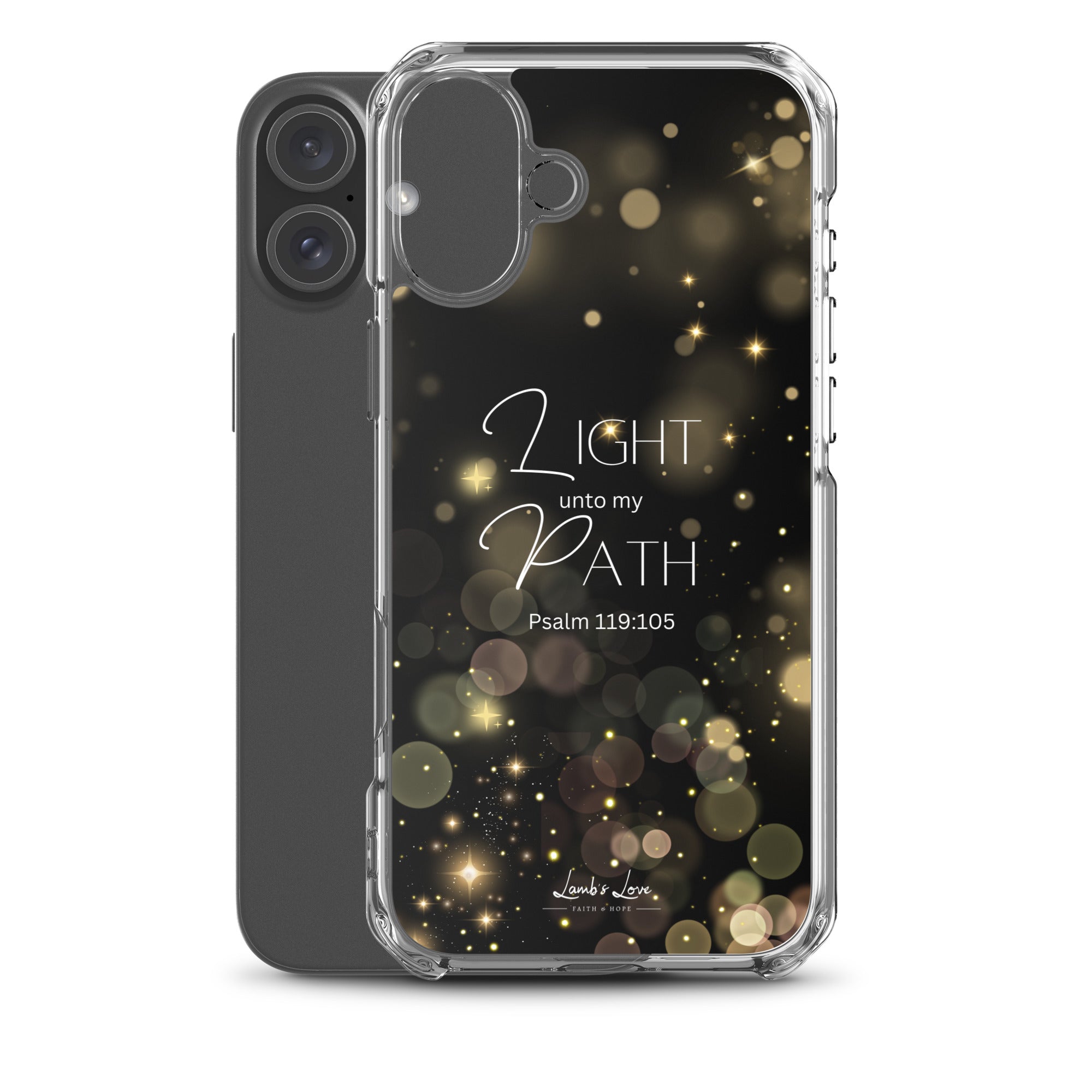 Light unto Path, Clear - edge Case for iPhone - Lamb’s Love