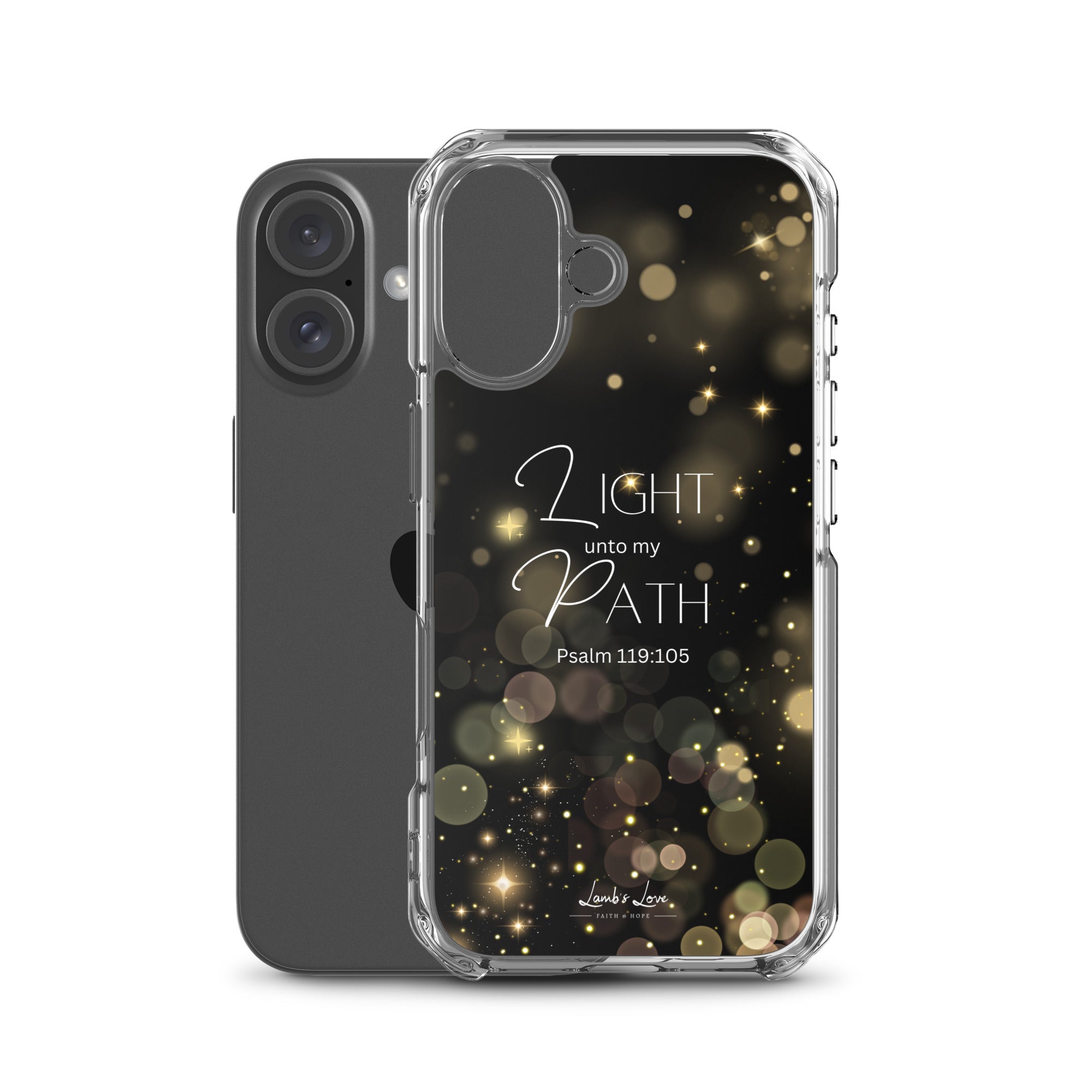 Light unto Path, Clear - edge Case for iPhone - Lamb’s Love