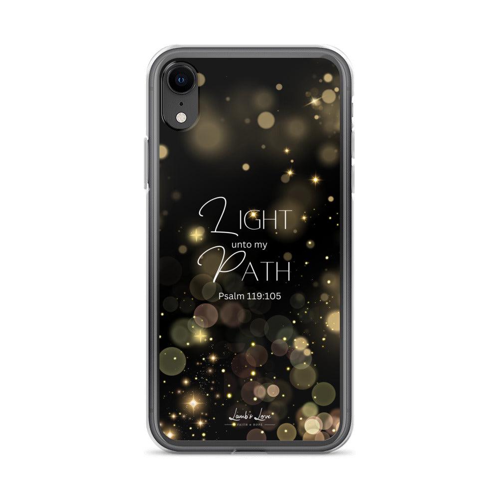 Light unto Path, Clear-edge Case for iPhone - Lamb’s Love