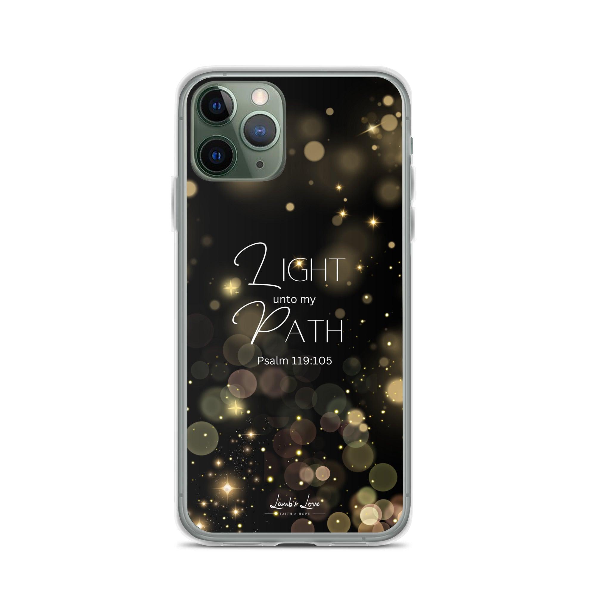 Light unto Path, Clear-edge Case for iPhone - Lamb’s Love