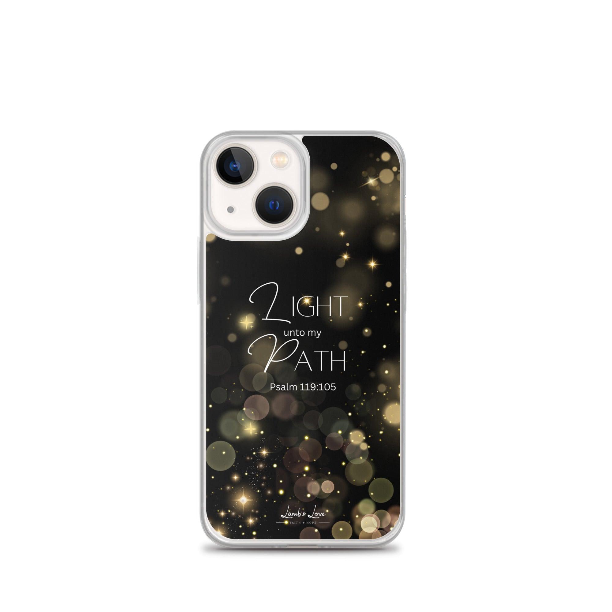 Light unto Path, Clear-edge Case for iPhone - Lamb’s Love