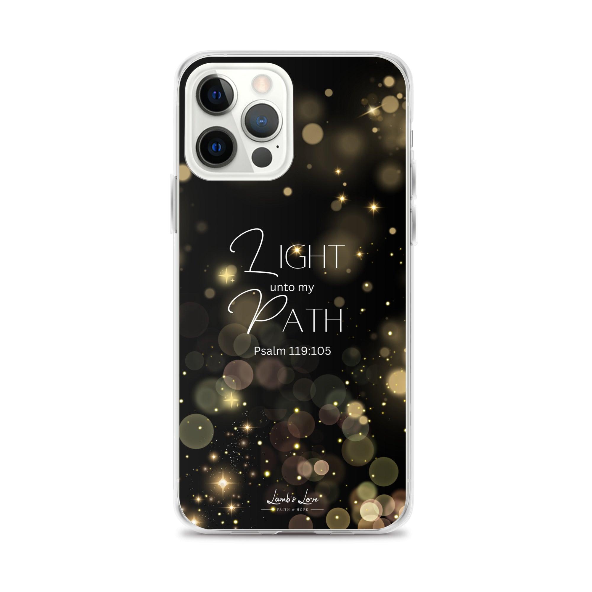 Light unto Path, Clear-edge Case for iPhone - Lamb’s Love