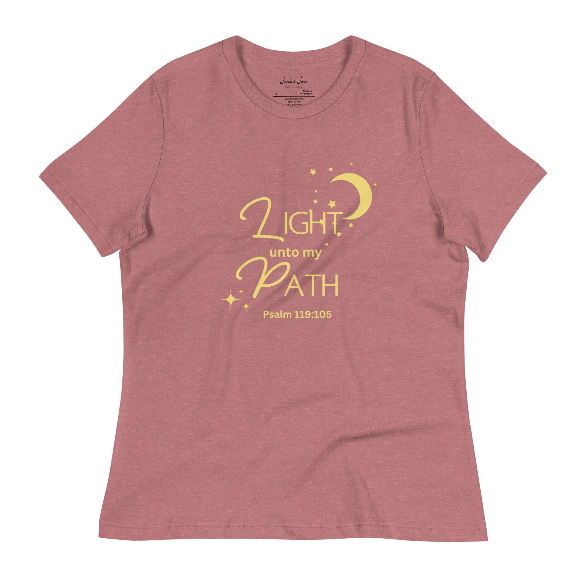 Light unto Path, Women's T-Shirt - Lamb’s Love