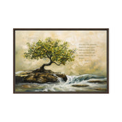 Like a Tree by the Stream, Framed Canvas - Lamb’s Love