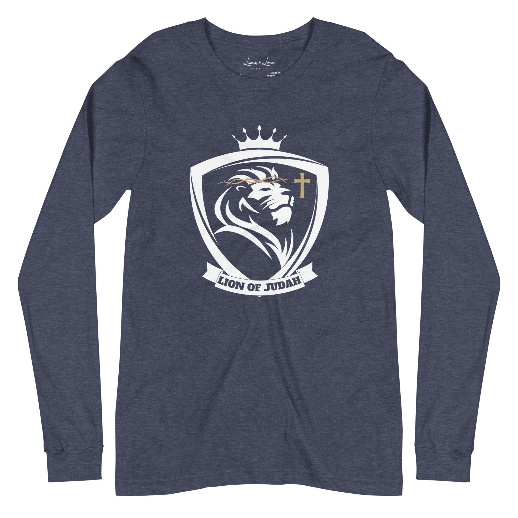 Lion of Judah, Men's Long Sleeve Tee - Lamb’s Love