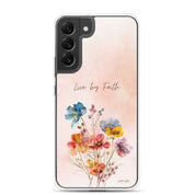 Live by Faith, Clear-edge Case for Samsung - Lamb’s Love