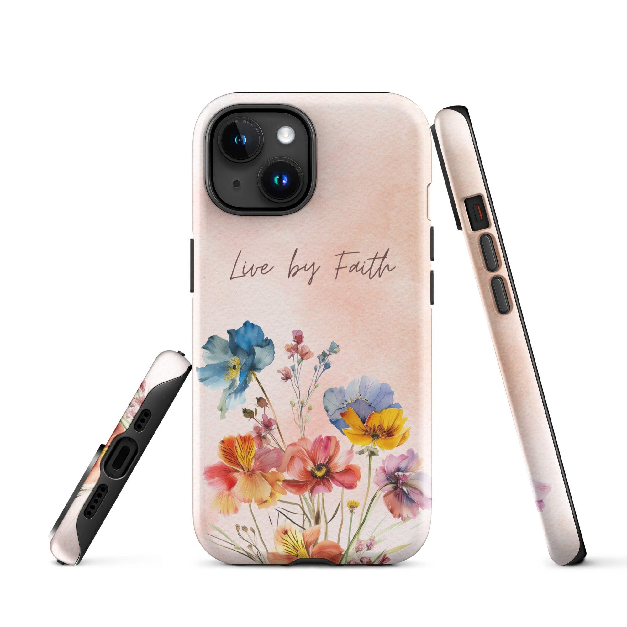 Live by Faith, Dual-layer Case for iPhone - Lamb’s Love