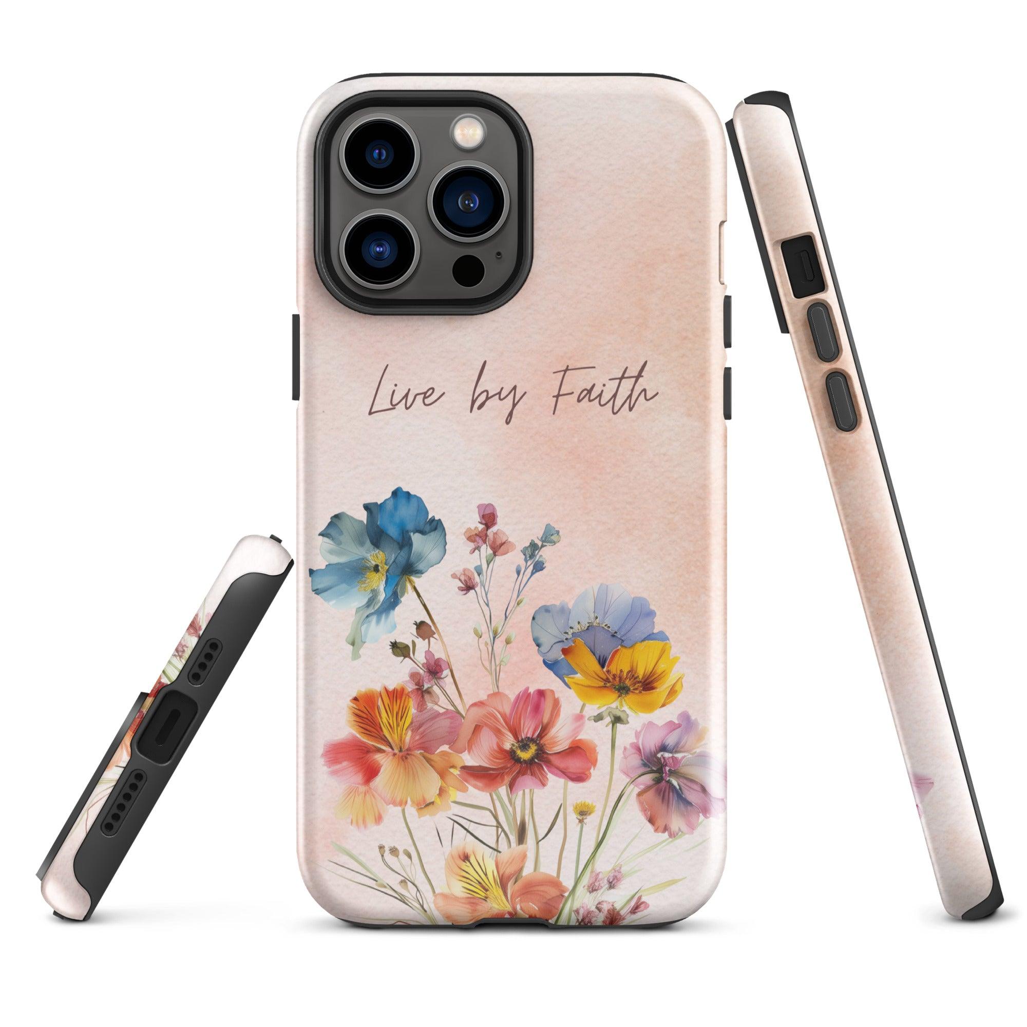 Live by Faith, Dual-layer Case for iPhone - Lamb’s Love