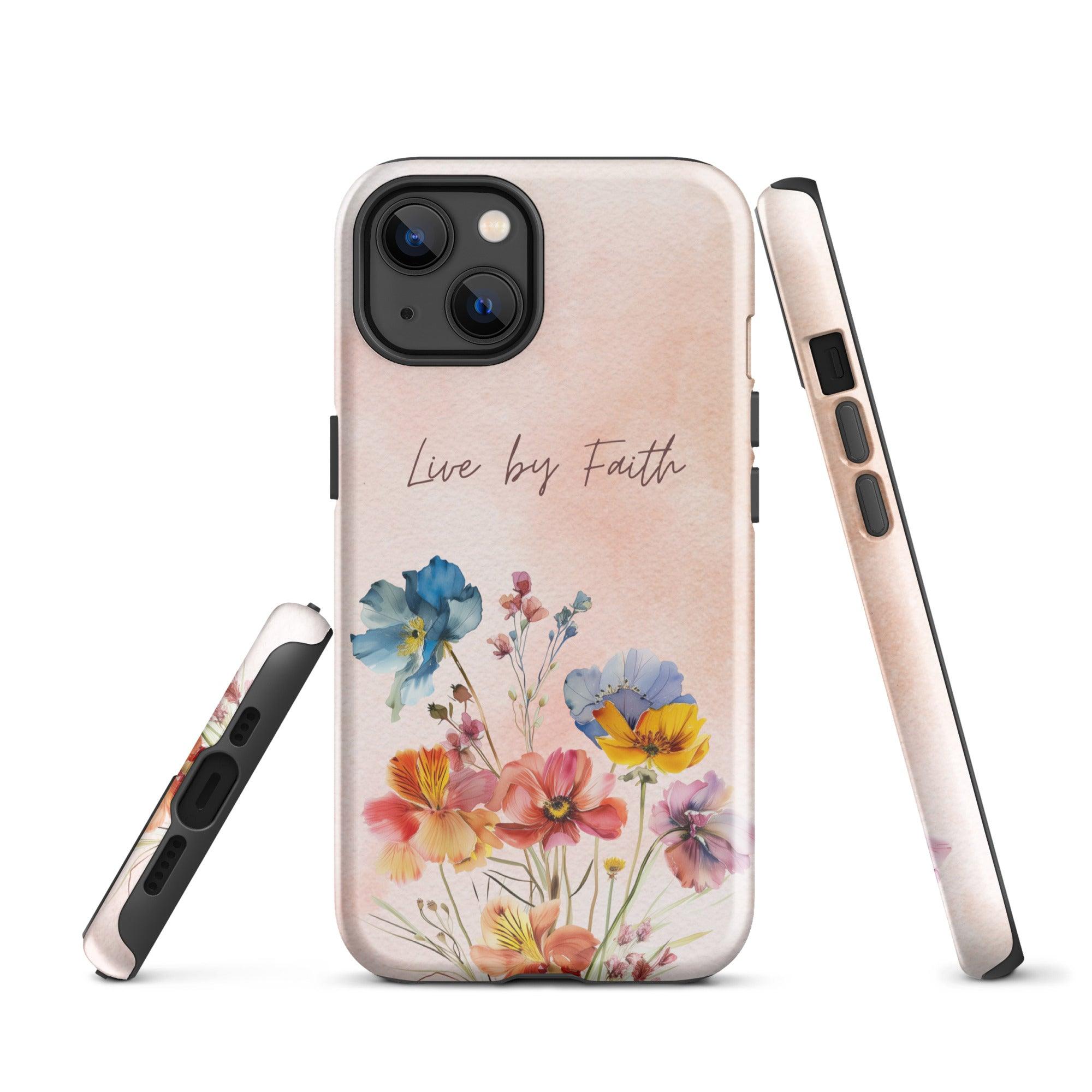 Live by Faith, Dual-layer Case for iPhone - Lamb’s Love