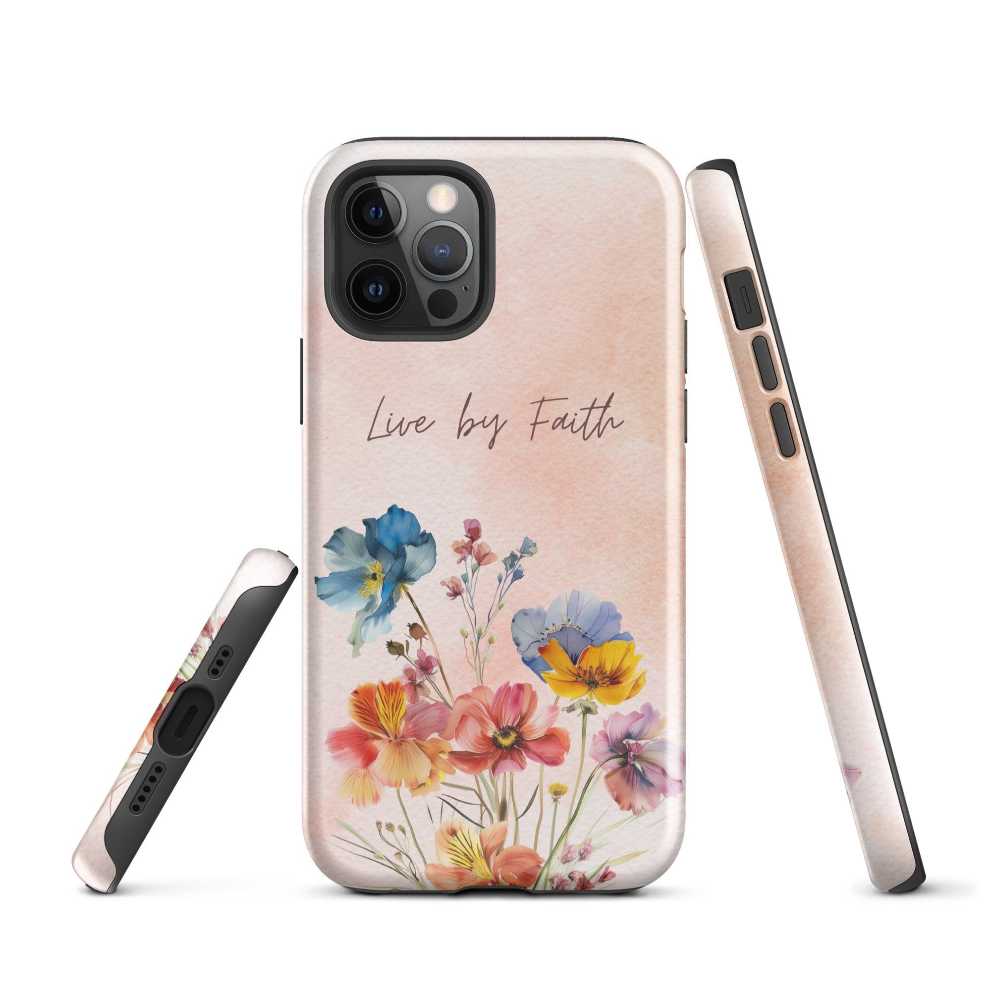 Live by Faith, Dual-layer Case for iPhone - Lamb’s Love