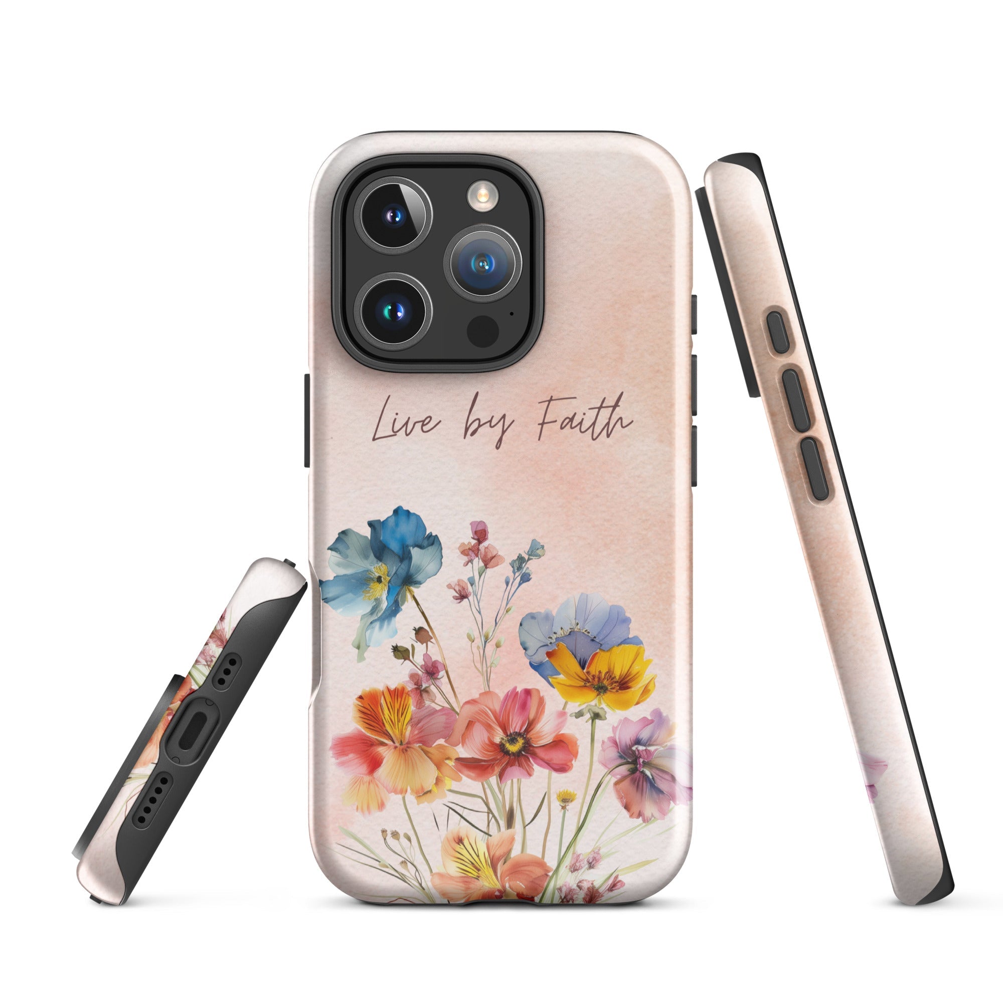 Live by Faith, Dual - layer Case for iPhone - Lamb’s Love