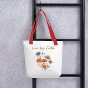 Live by Faith, Tote Bag - Lamb’s Love