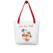 Live by Faith, Tote Bag - Lamb’s Love