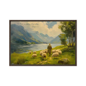 Lord is My Shepherd, Framed Canvas - Lamb’s Love