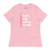 Love is Lamb, Obey, Victory, Eternal, Women's T-Shirt - Lamb’s Love