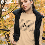 Love Never Ends, Women’s Long Sleeve Tee - Lamb’s Love