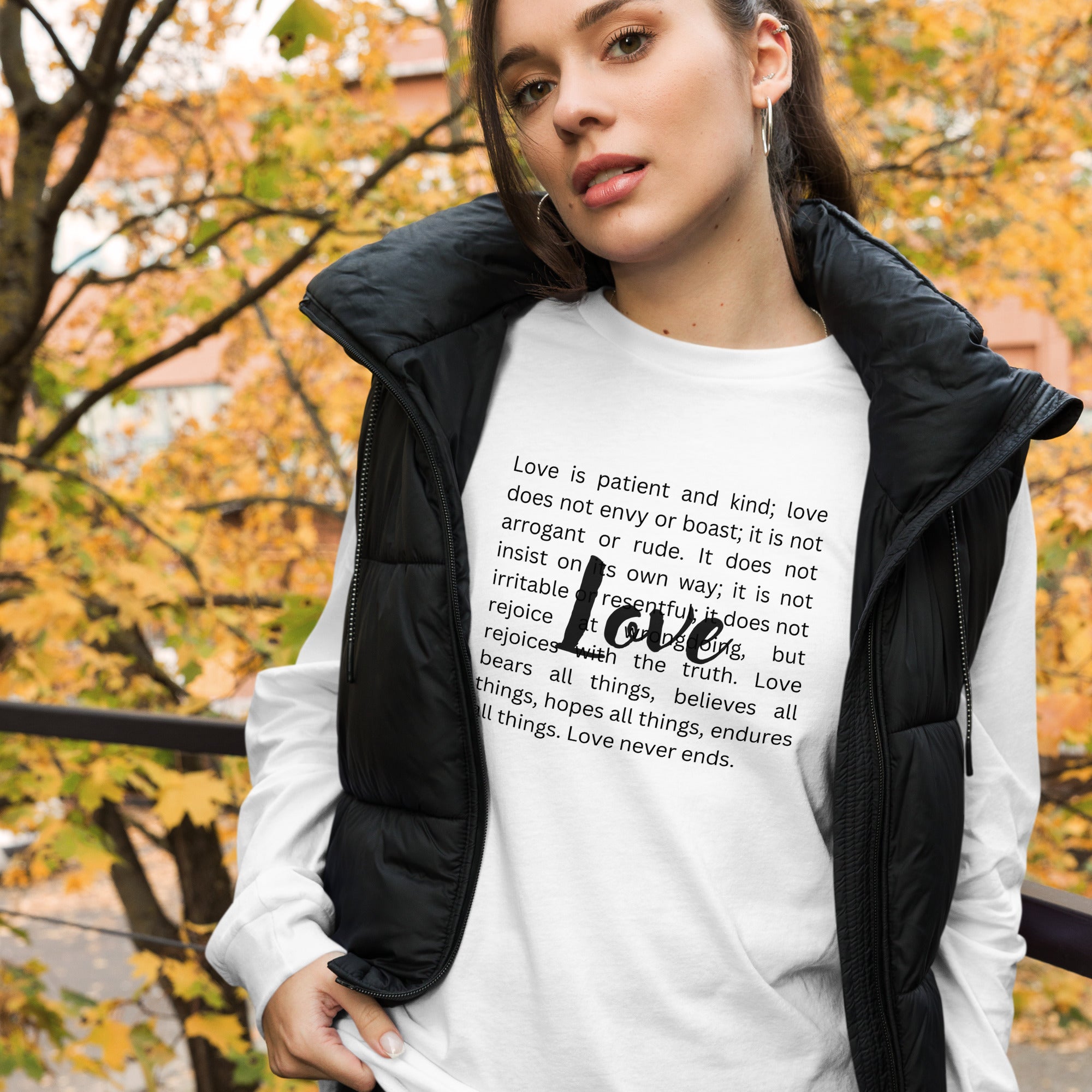 Love Never Ends, Women’s Long Sleeve Tee - Lamb’s Love