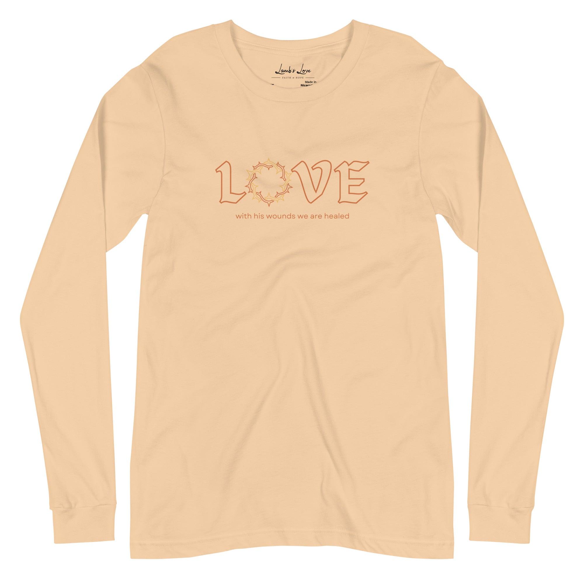 Love of Christ, Women's Long Sleeve Tee - Lamb’s Love