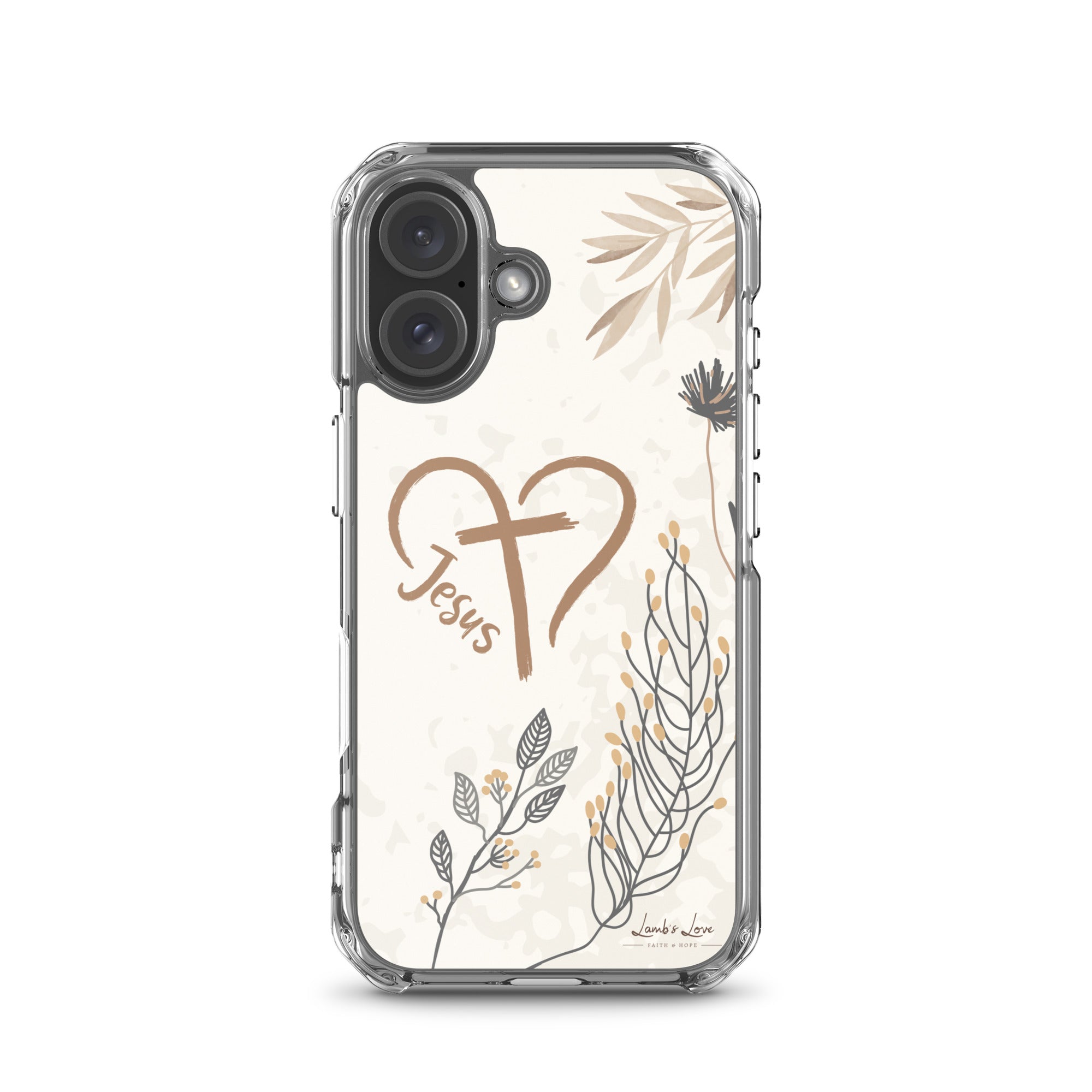 Love of Jesus, Clear - edge Case for iPhone - Lamb’s Love