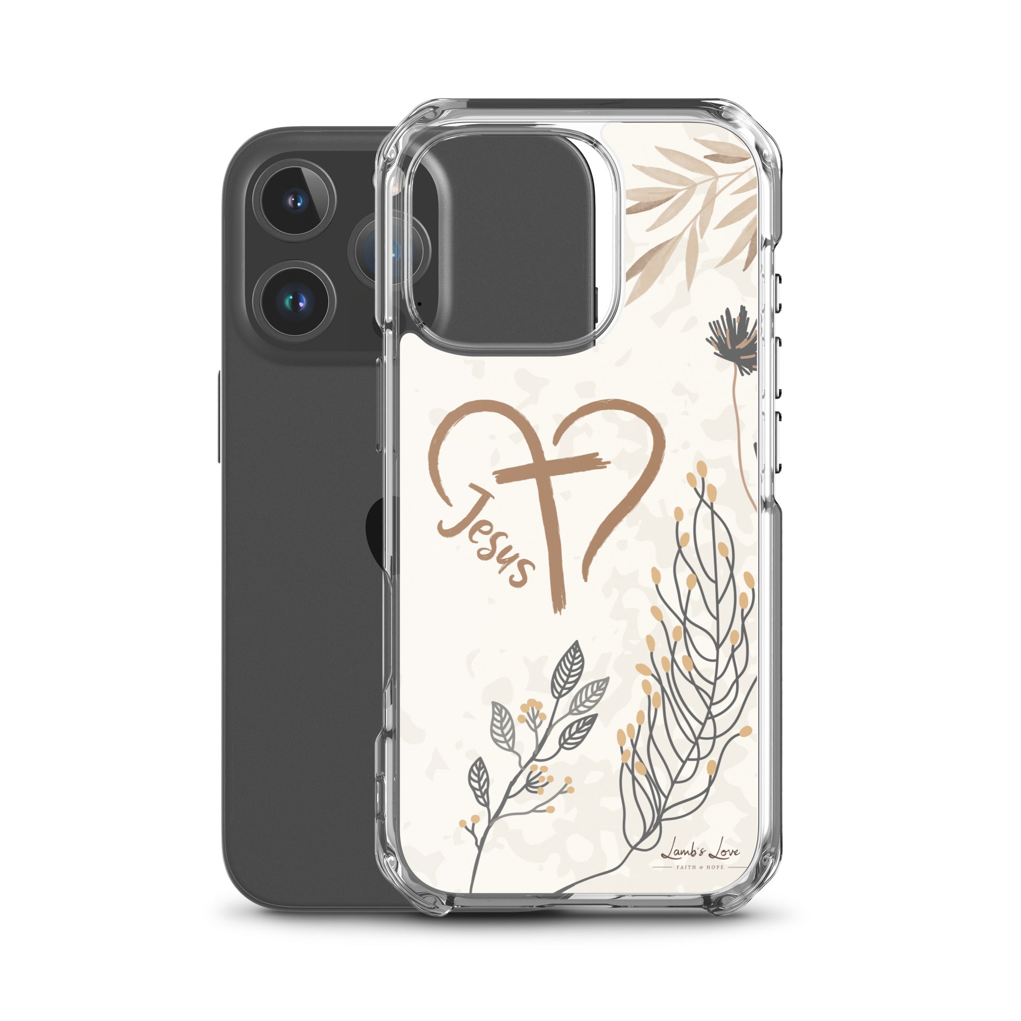 Love of Jesus, Clear - edge Case for iPhone - Lamb’s Love