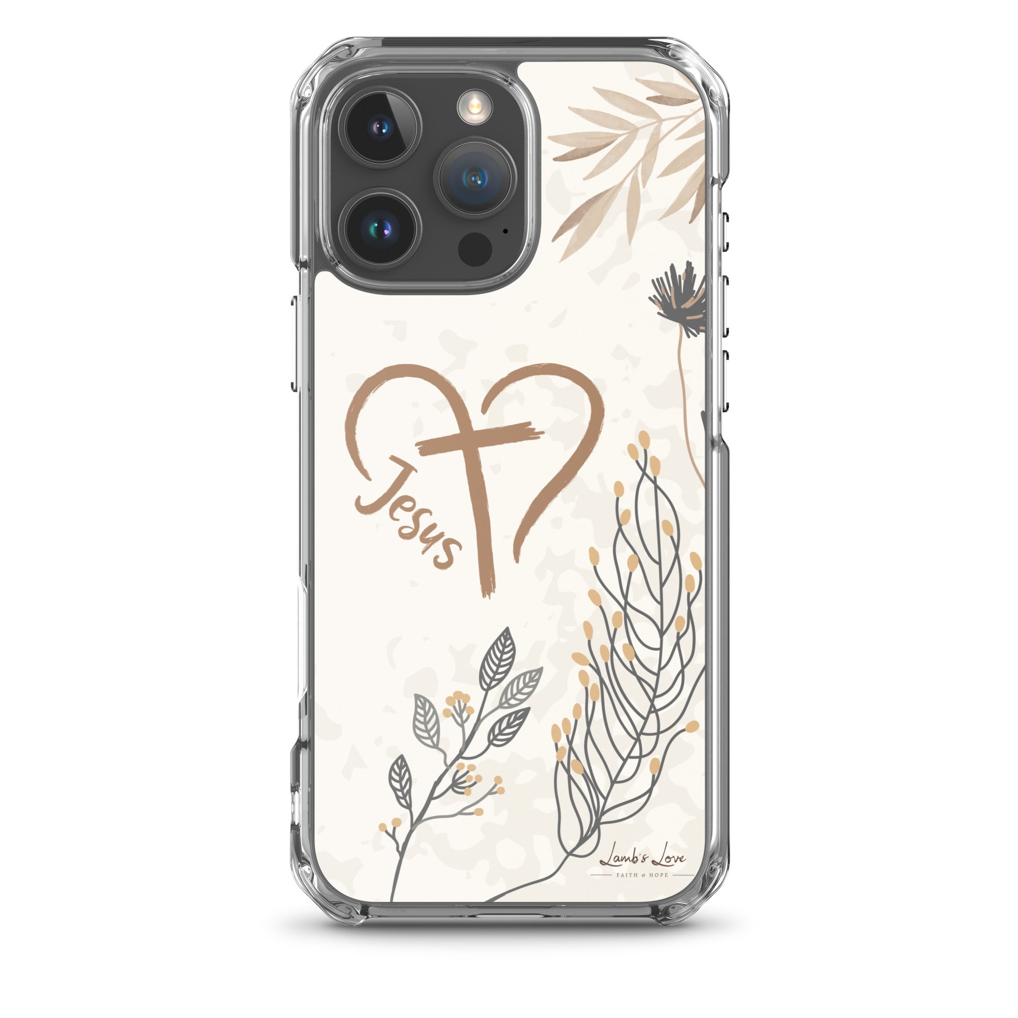 Love of Jesus, Clear - edge Case for iPhone - Lamb’s Love