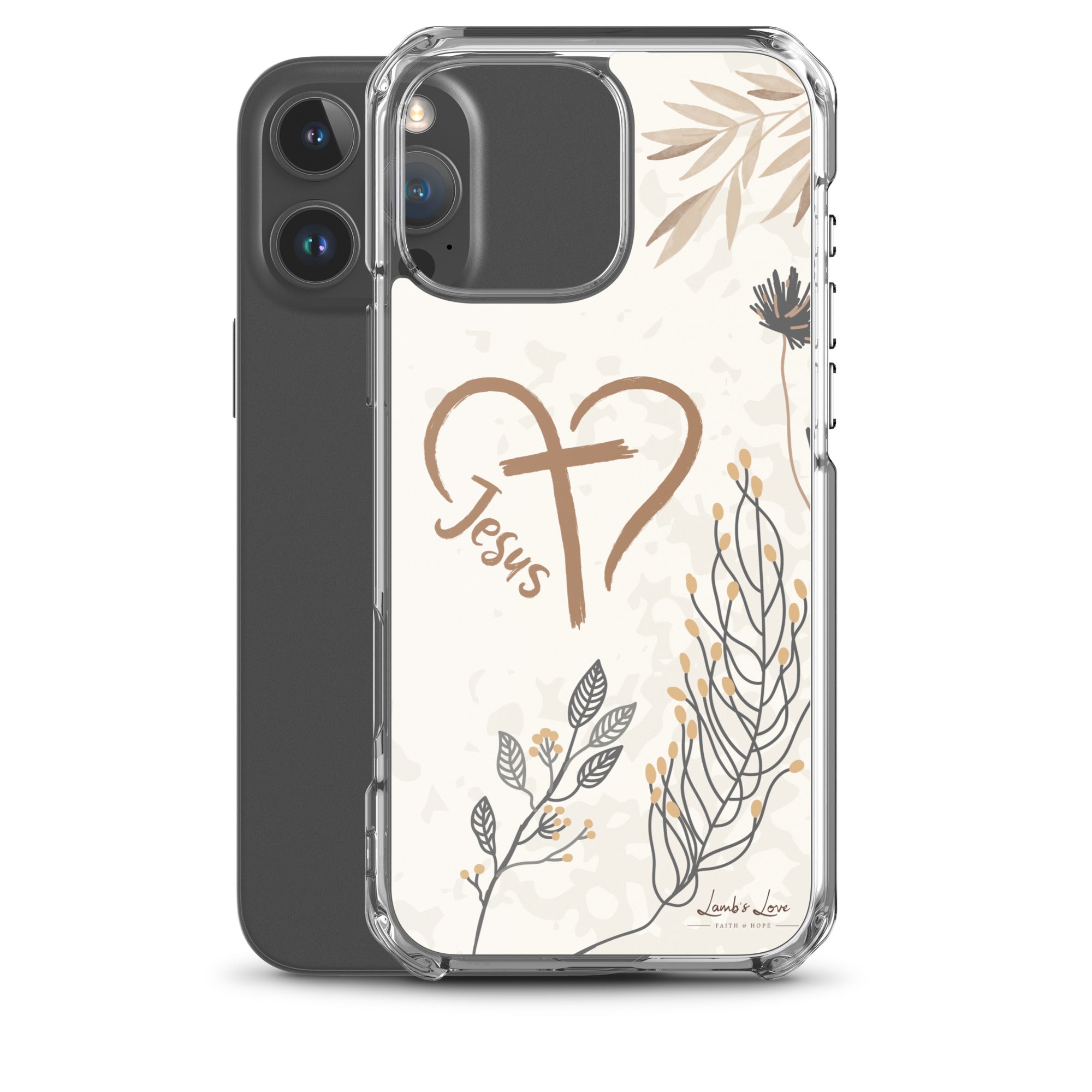 Love of Jesus, Clear - edge Case for iPhone - Lamb’s Love