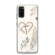 Love of Jesus, Clear-edge Case for Samsung - Lamb’s Love