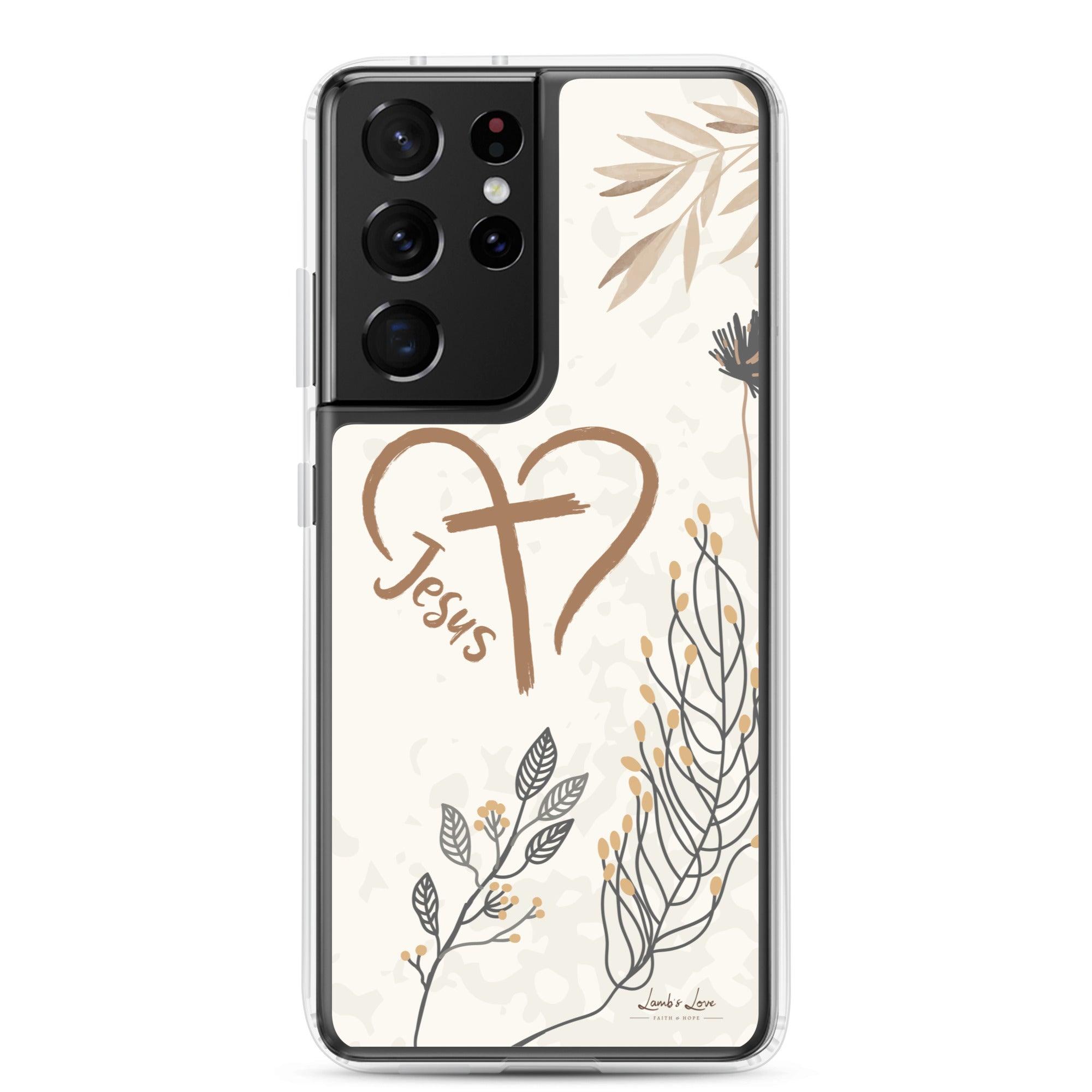 Love of Jesus, Clear-edge Case for Samsung - Lamb’s Love