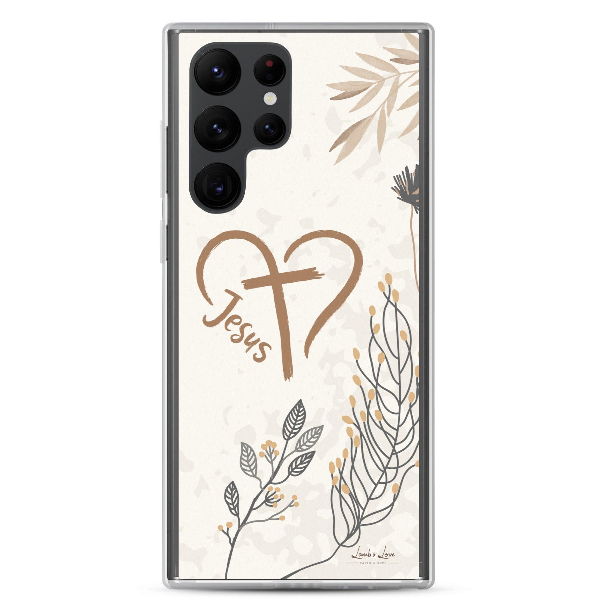 Love of Jesus, Clear-edge Case for Samsung - Lamb’s Love