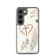 Love of Jesus, Clear-edge Case for Samsung - Lamb’s Love