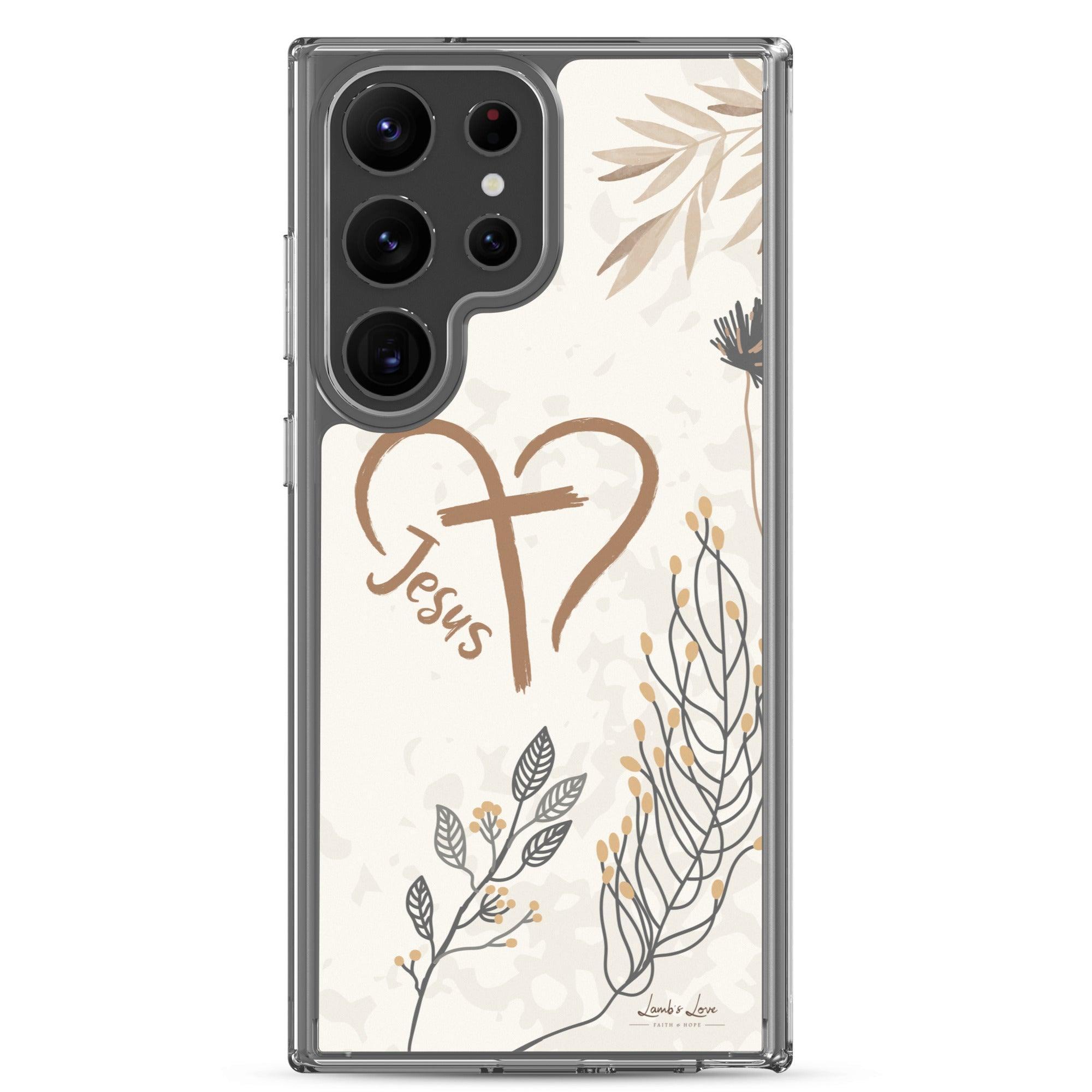 Love of Jesus, Clear-edge Case for Samsung - Lamb’s Love