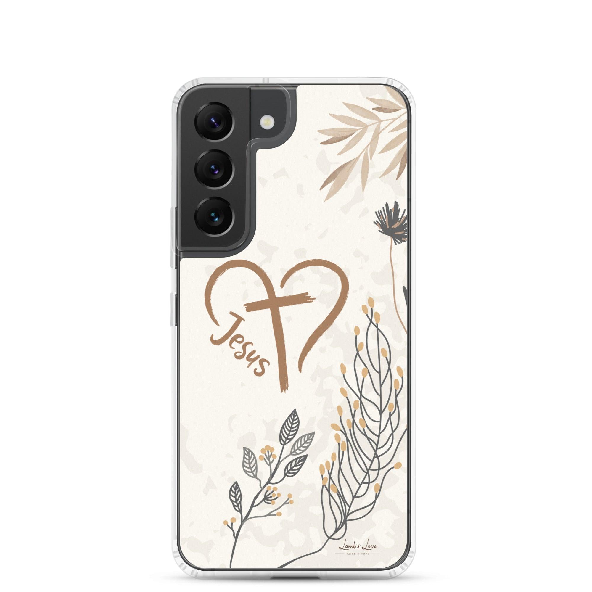 Love of Jesus, Clear-edge Case for Samsung - Lamb’s Love