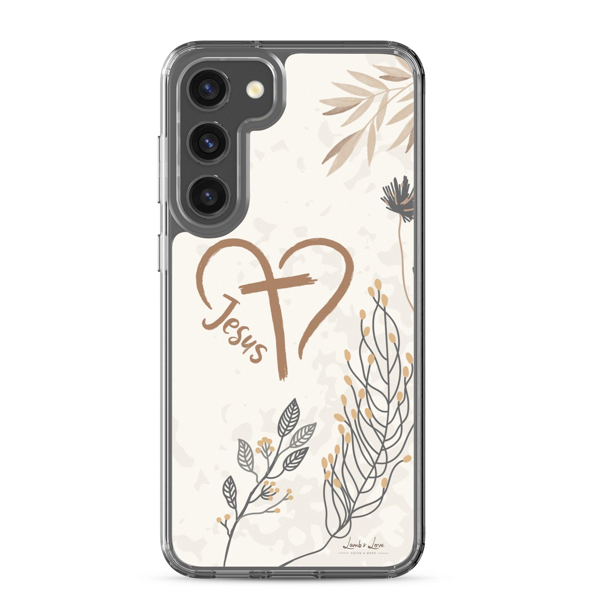 Love of Jesus, Clear-edge Case for Samsung - Lamb’s Love