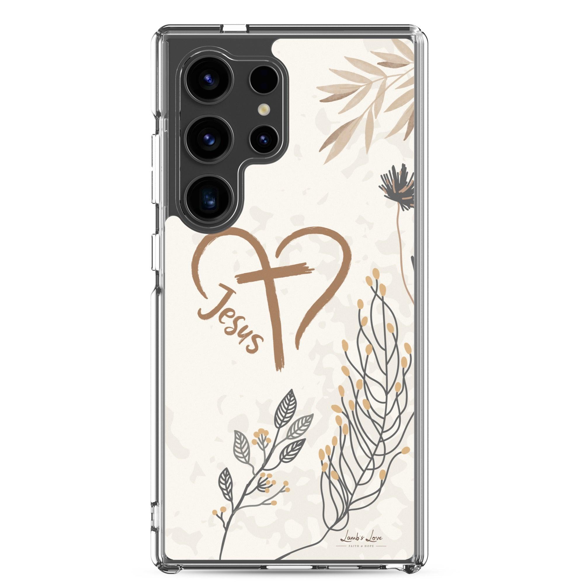 Love of Jesus, Clear-edge Case for Samsung - Lamb’s Love