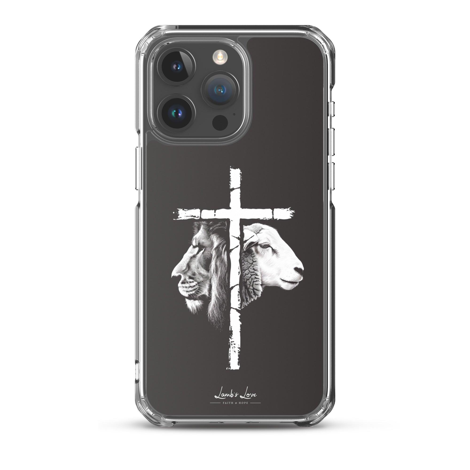 Love of Lion & Lamb, Clear-edge Case for iPhone - Lamb’s Love