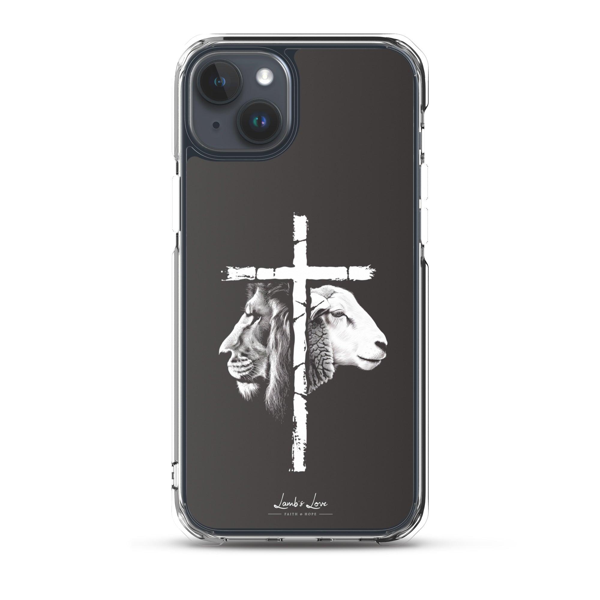 Love of Lion & Lamb, Clear-edge Case for iPhone - Lamb’s Love