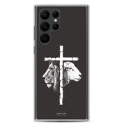 Love of Lion & Lamb, Clear-edge Case for Samsung - Lamb’s Love