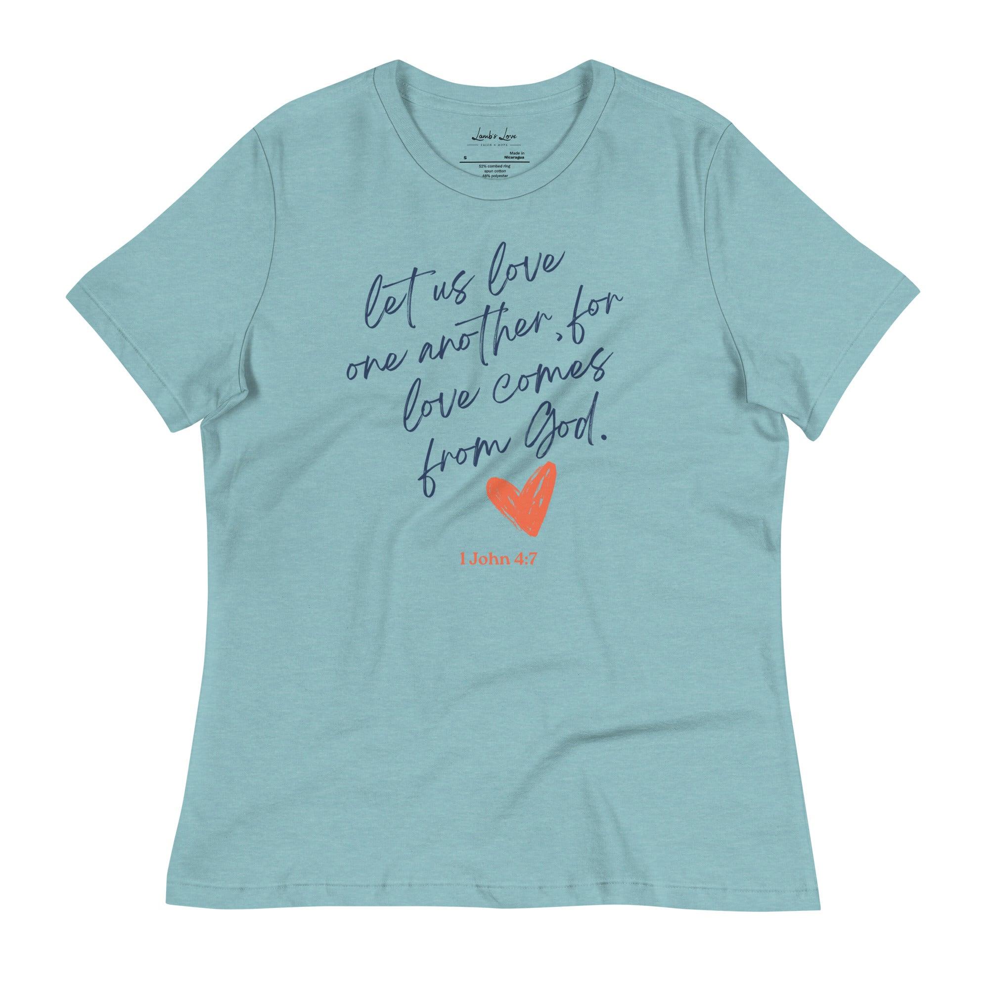 Love One Another, Women's T-Shirt - Lamb’s Love