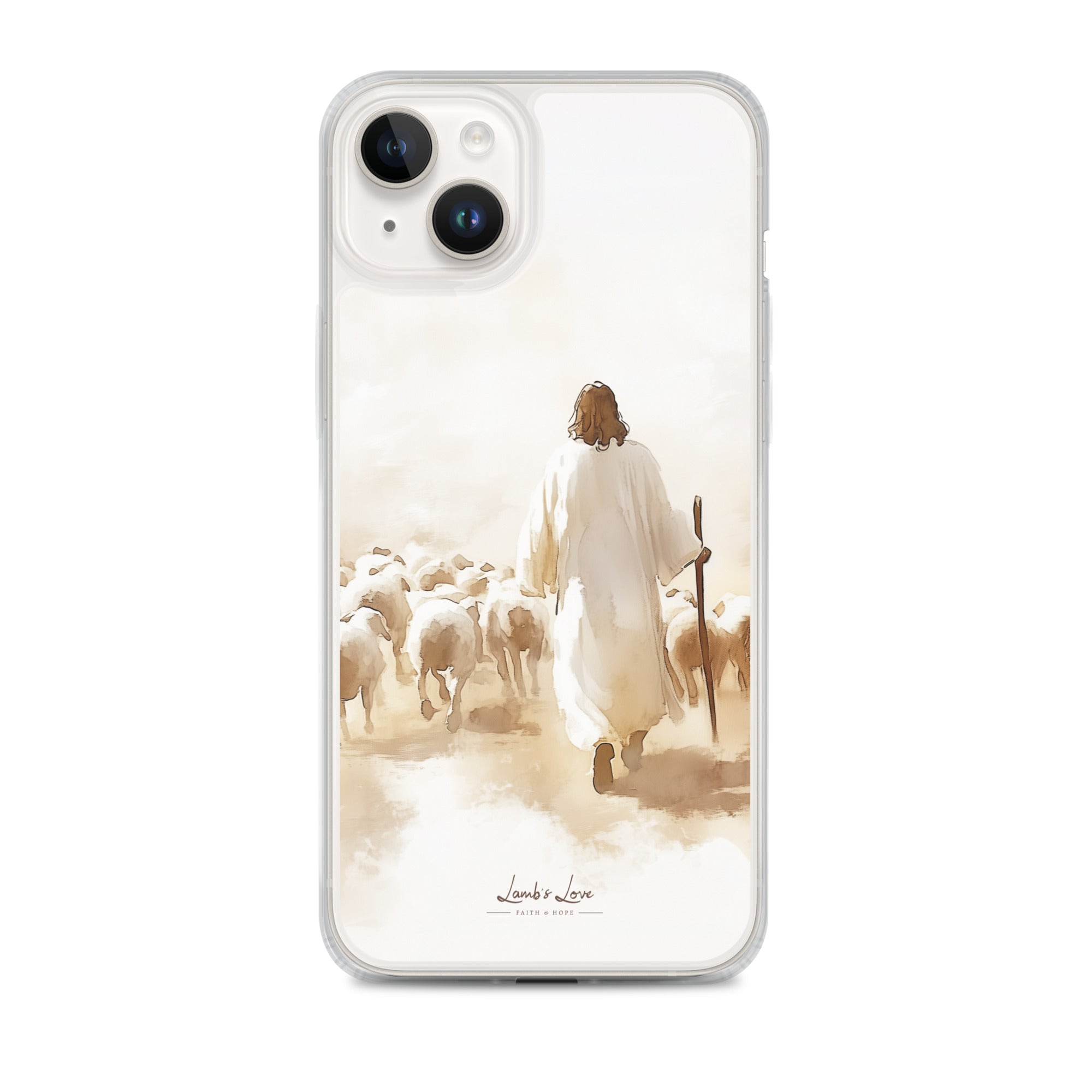 Jesus with His Flock of Sheep, MagSafe Compatible Christian Phone Case iPhone 14 Plus Jesus with His Flock of Sheep, MagSafe Compatible Christian Phone Case iPhone 14 Plus