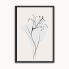 Minimalist Floral Wall Art | Lily Line Art