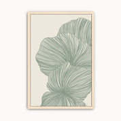 Minimalist Palm Leaf Scripture Wall Art featuring Psalm 92:12–15 with modern botanical line art in neutral tones for Christian home decor