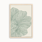 Minimalist Palm Leaf Wall Art featuring Psalm 92:12–15, symbolizing being rooted in God's grace with elegant botanical line art for modern Christian home decor