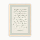 Minimalist Psalm 92:12–15 Scripture Wall Art
