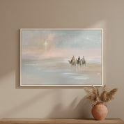 The Three Wise Men and the Star of Bethlehem, Christmas Nativity Scene Wall Art