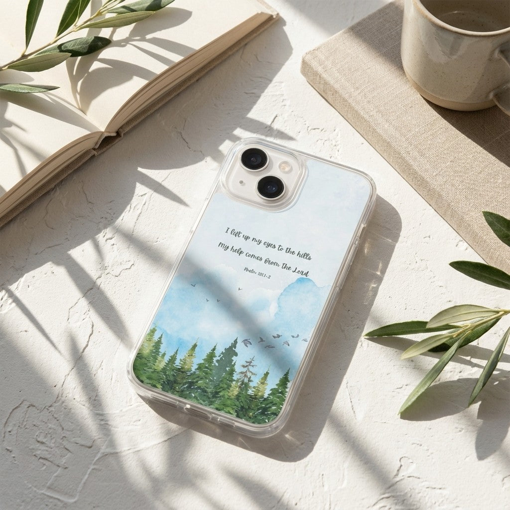 My Help Comes from the Lord, MagSafe Compatible Christian Phone Case, Psalm 121:1–2