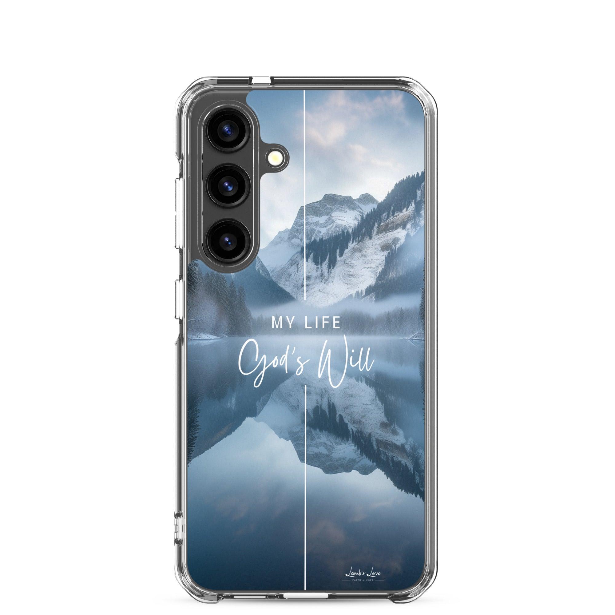 My Life for God's Will, Clear-edge Case for Samsung - Lamb’s Love