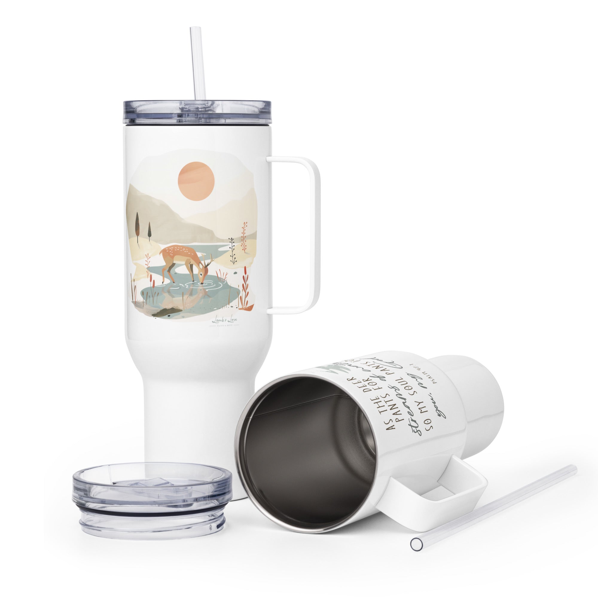 My Soul Pants for You, Travel Tumbler - Lamb’s Love