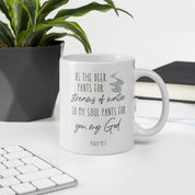 My Soul Pants for You, White Interior Mug - Lamb’s Love